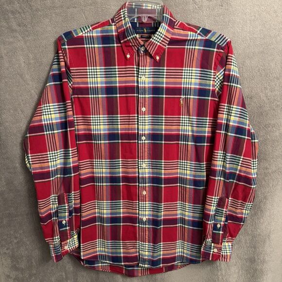 Polo Ralph Lauren Oxford Button Up Long Sleve Shirt Mens Large - Picture 1 of 10